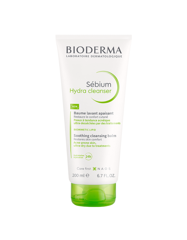 Bioderma Sebium Hydra Cleanser Gentle & Nourising Face Wash for Dry and Sensitive Acne-prone skin 200ml