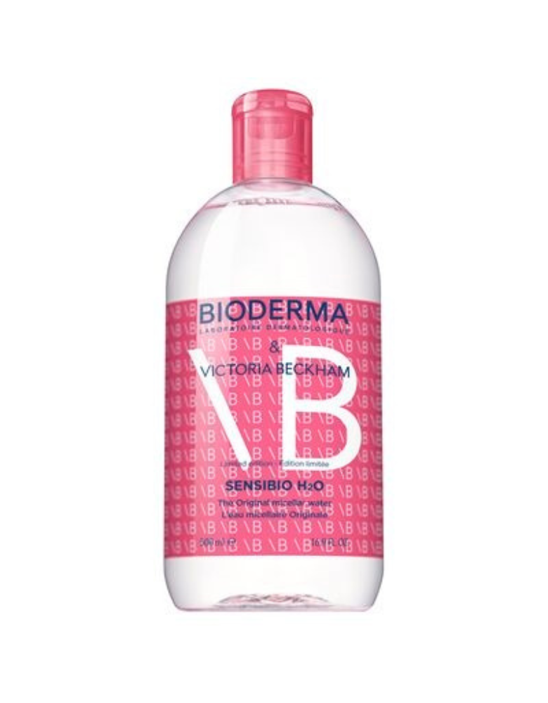 Bioderma Sensibio H2O Micellar Water for Sensitive Skin Limited Edition Designed By Victoria Beckham 500ML