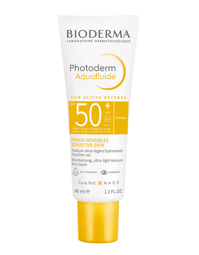 Bioderma Photoderm Aquafluide SPF 50+ moisturising ultra-light texture dry touch finish for sensitive skin 40ml