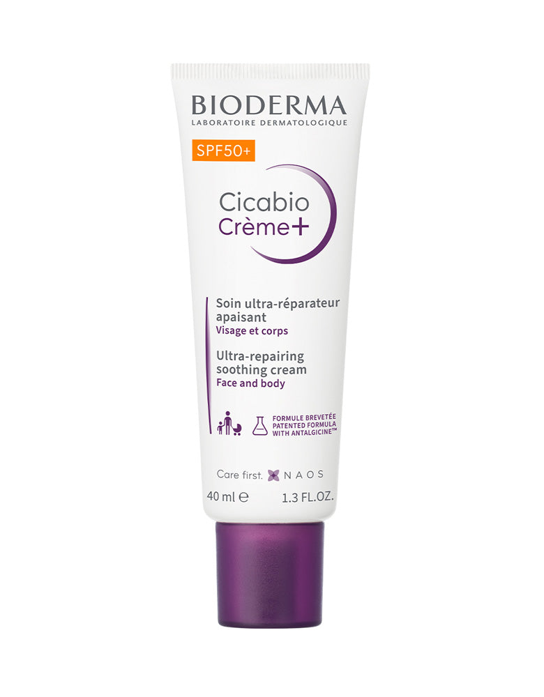 Bioderma Cicabio SPF50+ Soothing, Skin Healing Cream with sun protection 40ML
