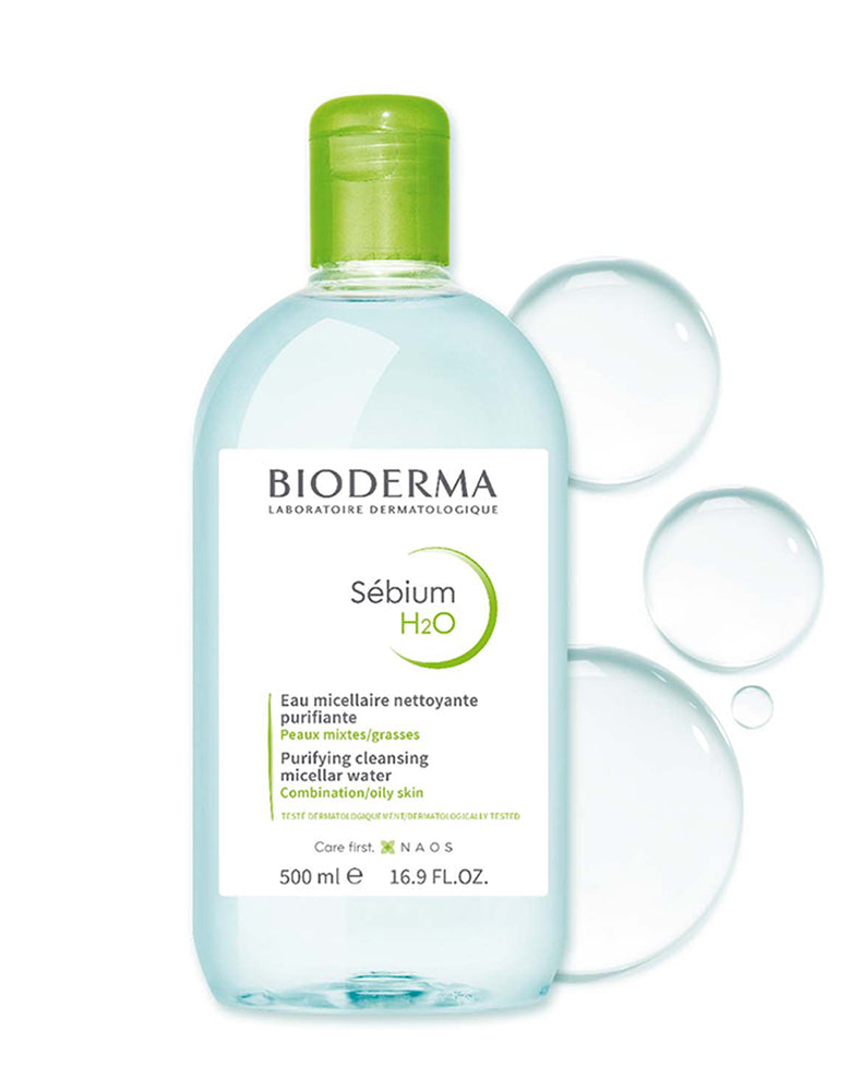 Bioderma Sebium H2O Cleansing Micellar Water Acne-Prone Skin 500ml