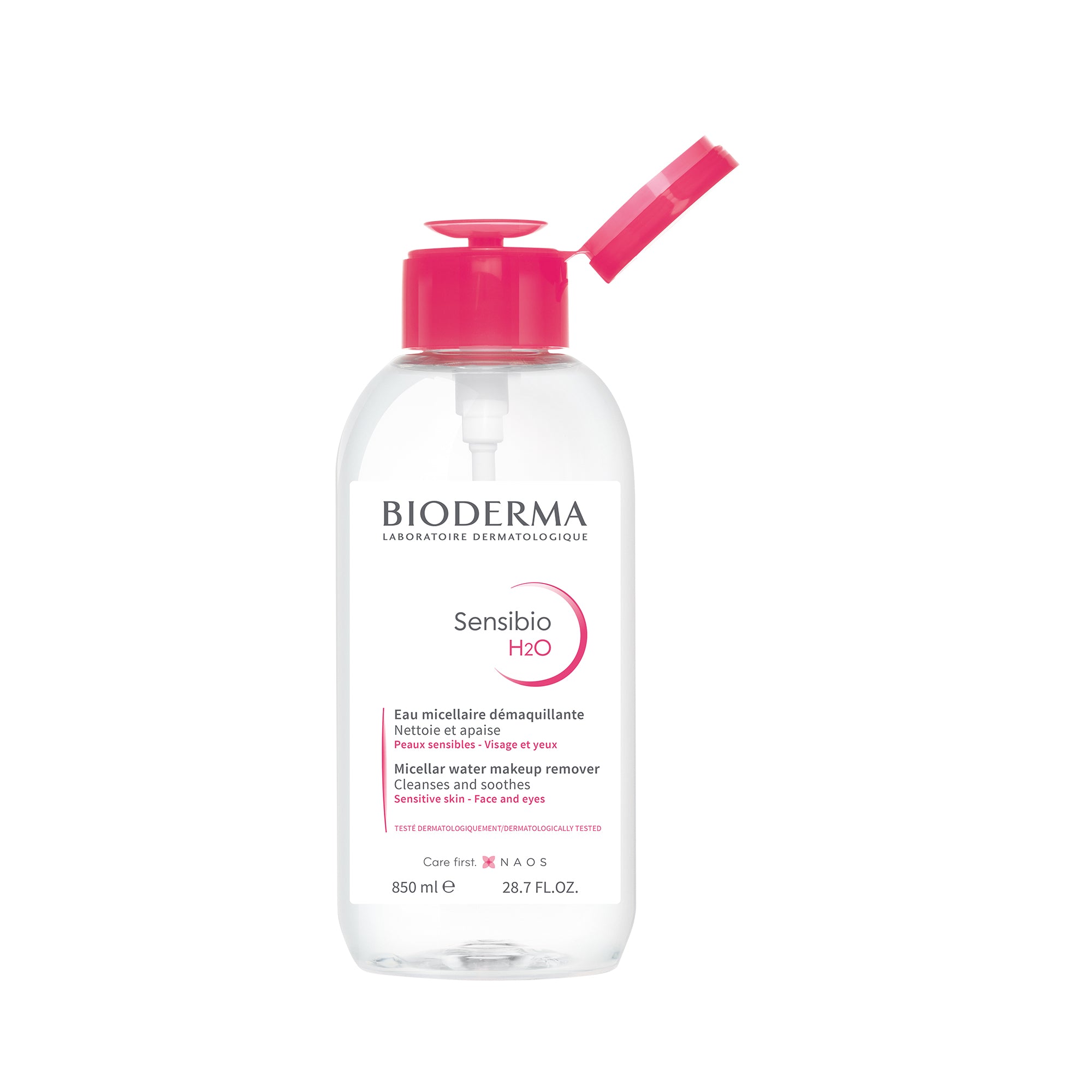 Bioderma Sensibio H2O Micellar water 850ml for Sensitive skin - Reverse Pump