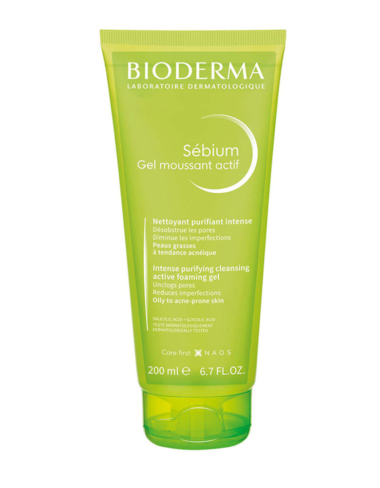 Bioderma Sebium active purifying foaming gel oily to acne-prone skin 200ml