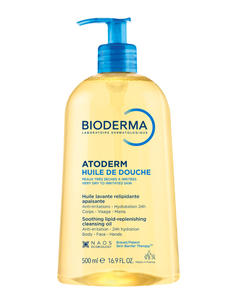 Bioderma Atoderm Shower Oil, Body Wash for very Dry skin prone to Eczema  1L