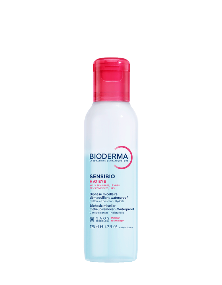 Bioderma Sensibio H2O Micellar Water Eye Waterproof Makeup Remover for Sensitive Eyes and Lips 125ML
