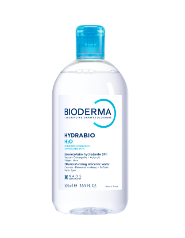 Bioderma Hydrabio H2O Micellar Water Cleanser for dry skin 500ML
