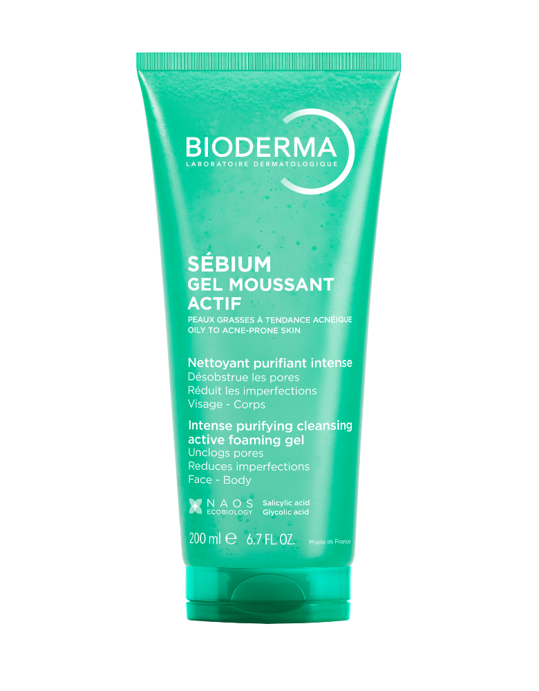 Bioderma Sebium Active Foaming Gel Gentle Face Wash for Acne-Prone Skin 200ML