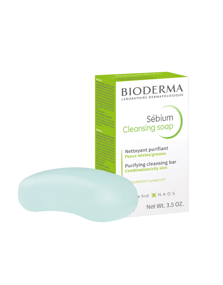 Bioderma Sebium Cleansing Soap for Oily to Acne-prone Skin 100g