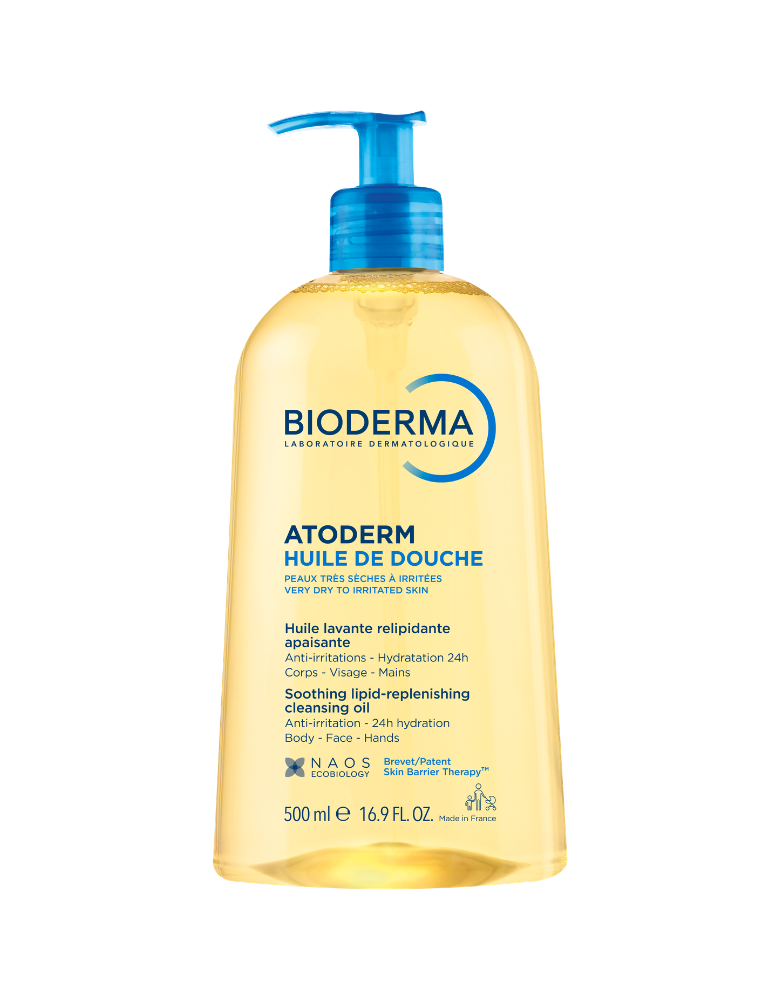 Bioderma Atoderm Shower Oil, Body Wash for very Dry skin prone to Eczema  500ml