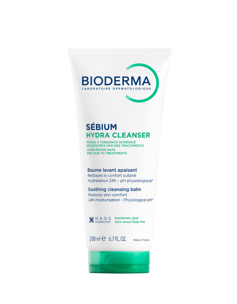 Bioderma Sebium Hydra Cleanser Gentle & Nourising Face Wash for Dry and Sensitive Acne-prone skin 200ml