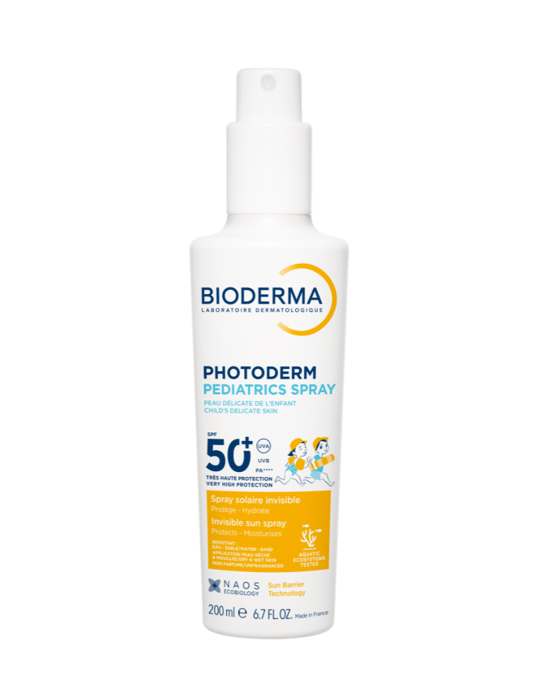 Bioderma Photoderm Pediatrics Spray SPF50+ multi-resistant, non-greasy sunscreen for children over 12 months