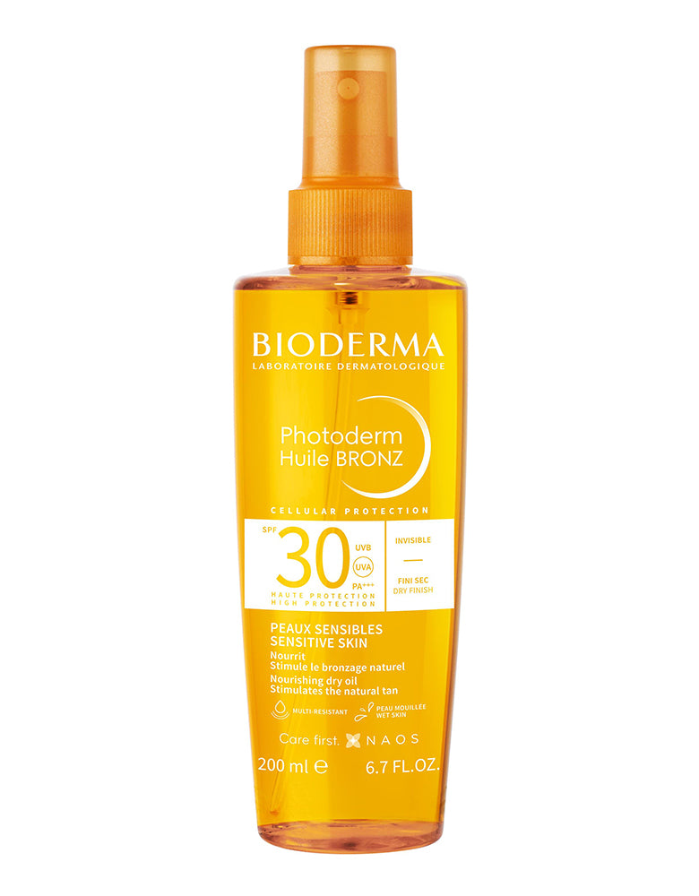 Bioderma Photoderm Huile BRONZ SPF 30 dry touch invisible oil tanning sunscreen for sensitive skin 200ml