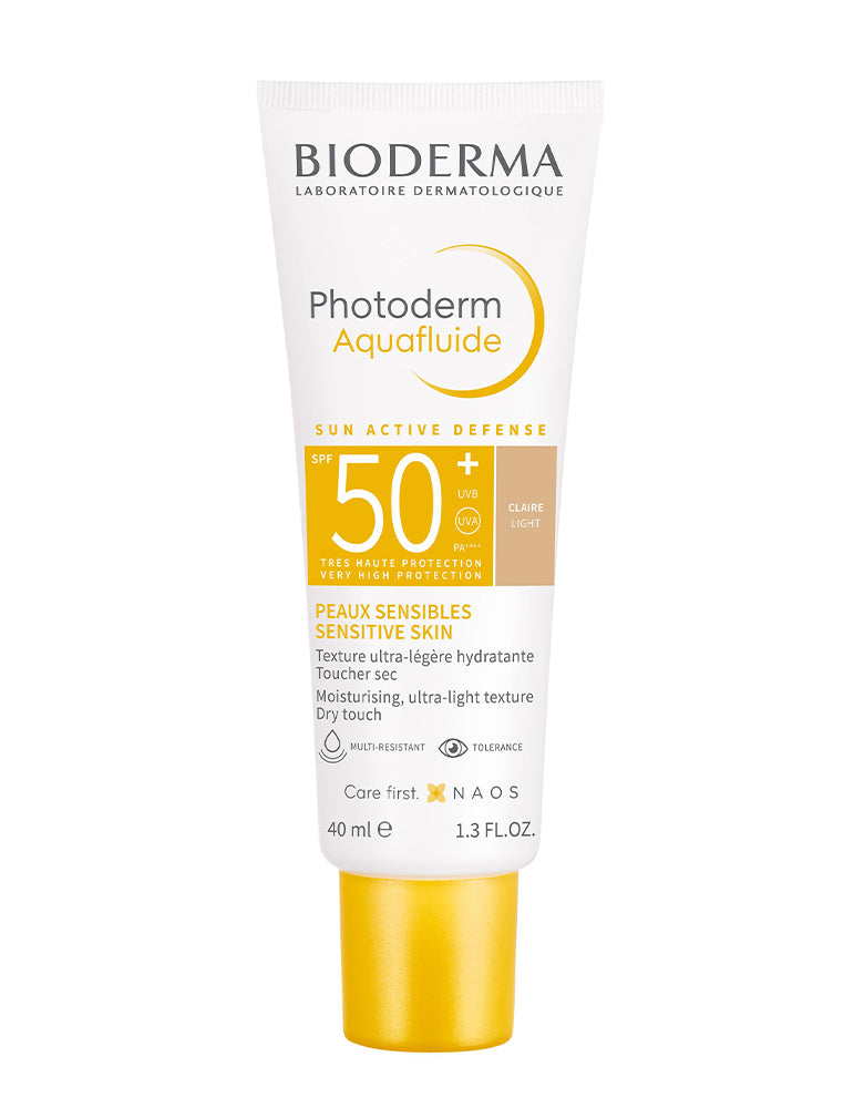 Bioderma Photoderm Aquafluide Light SPF 50+ moisturising ultra-light texture dry touch finish for sensitive skin 40ml