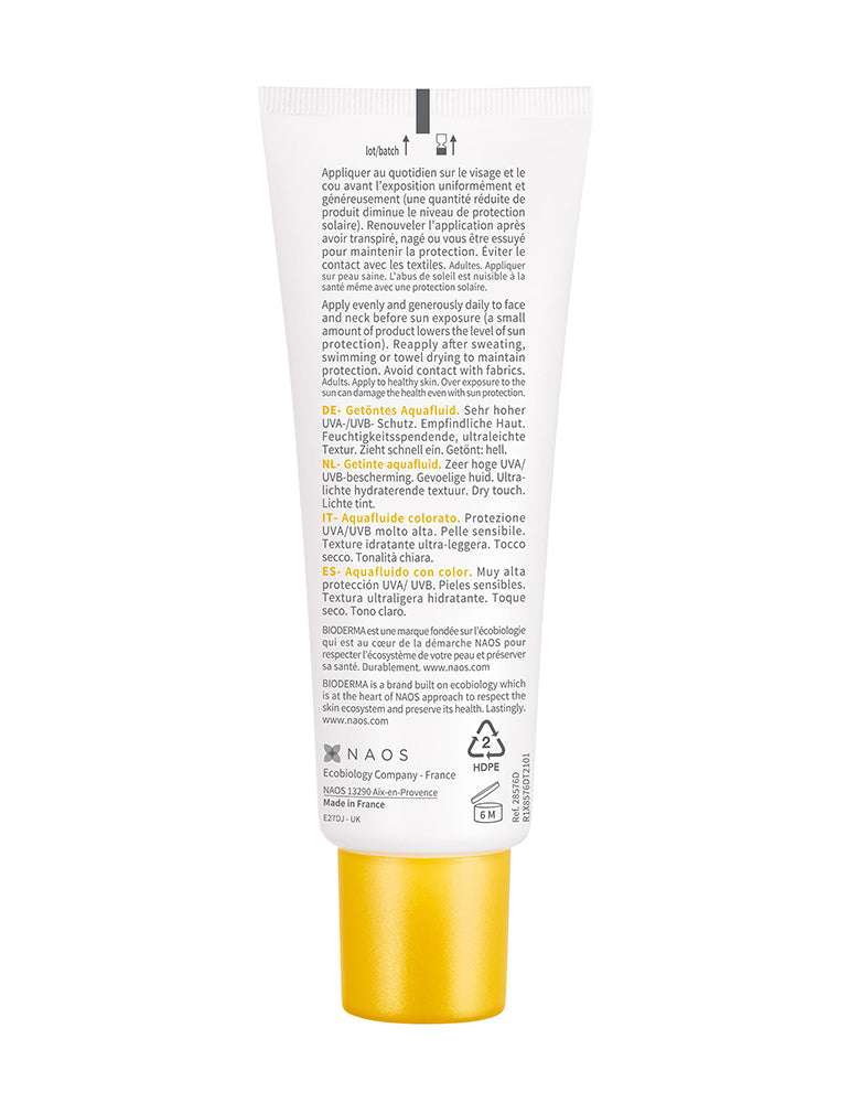 Bioderma Photoderm Aquafluide Light SPF 50+ moisturising ultra-light texture dry touch finish for sensitive skin 40ml